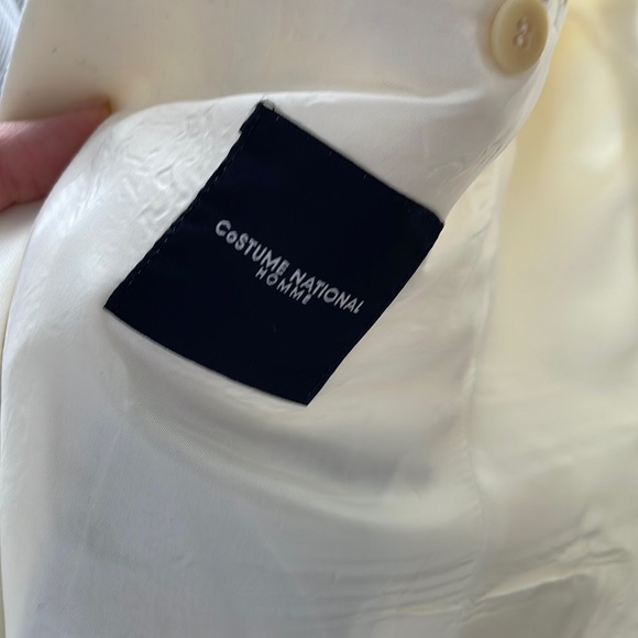 Costume National Homme Men’s Cream Blazer - Picture 2 of 5